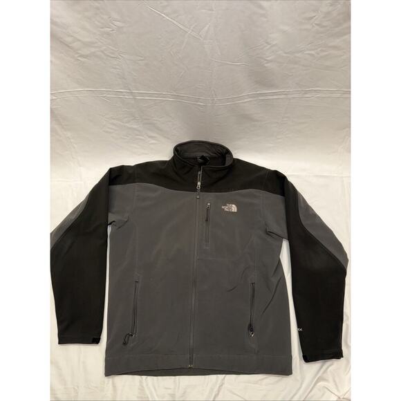 Men’s North Face Soft Shell Jacket Black/Gray Size: XL - Picture 2 of 10